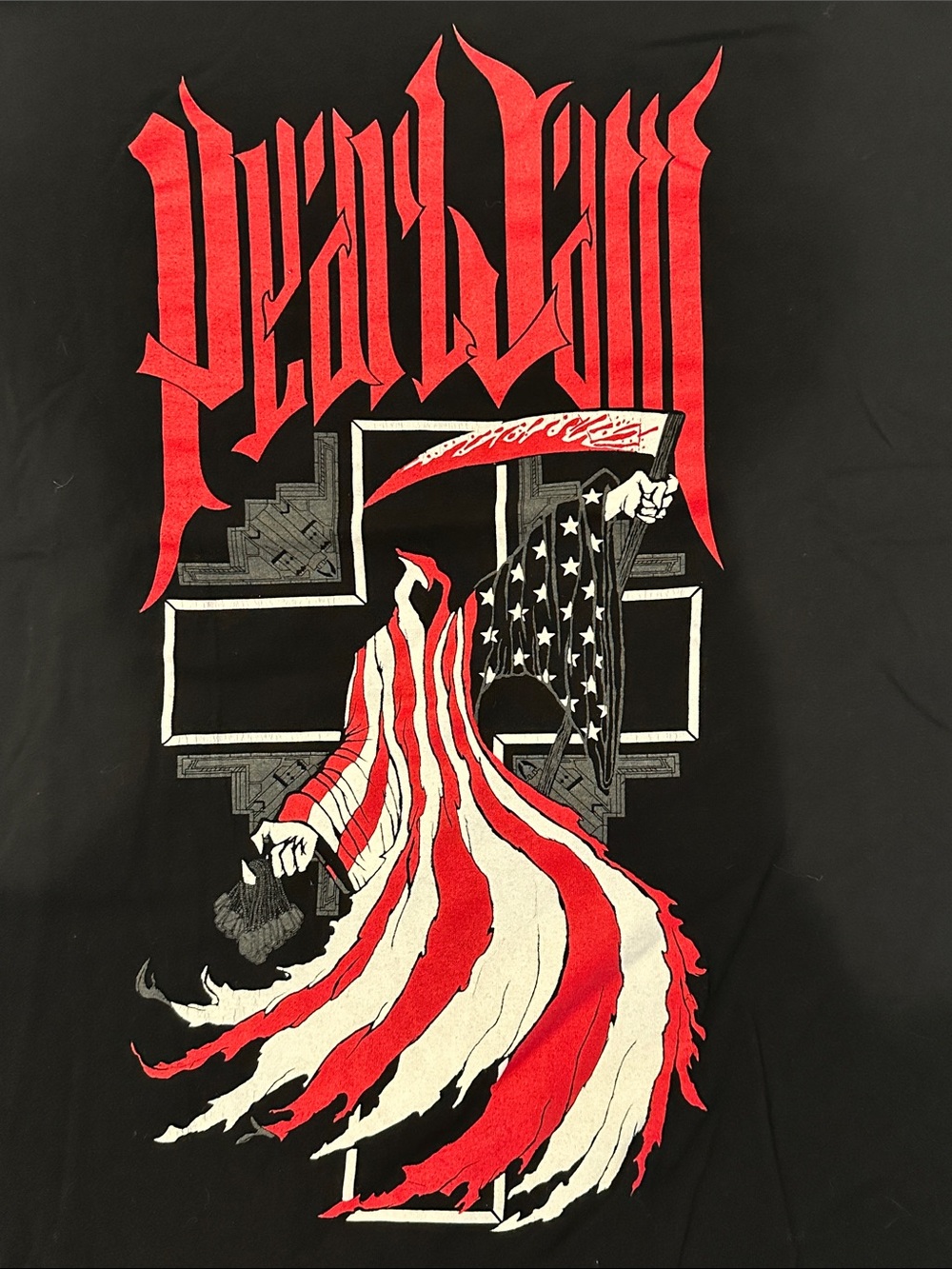 Vintage Pearl Jam 2008 Tour 2-sided “Grim Reaper” Graphic Tee